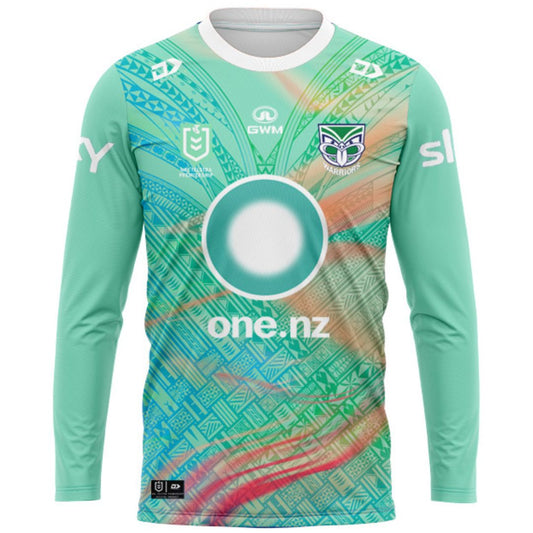 New Zealand Warriors 2025 Pasifika Long Sleeve Shirt