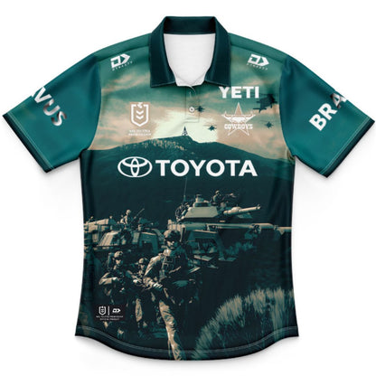 North Queensland Cowboys 2026 Kids Defence Polo Shirt