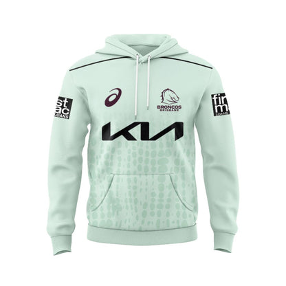 Brisbane Broncos Mint Green Training Hoodie