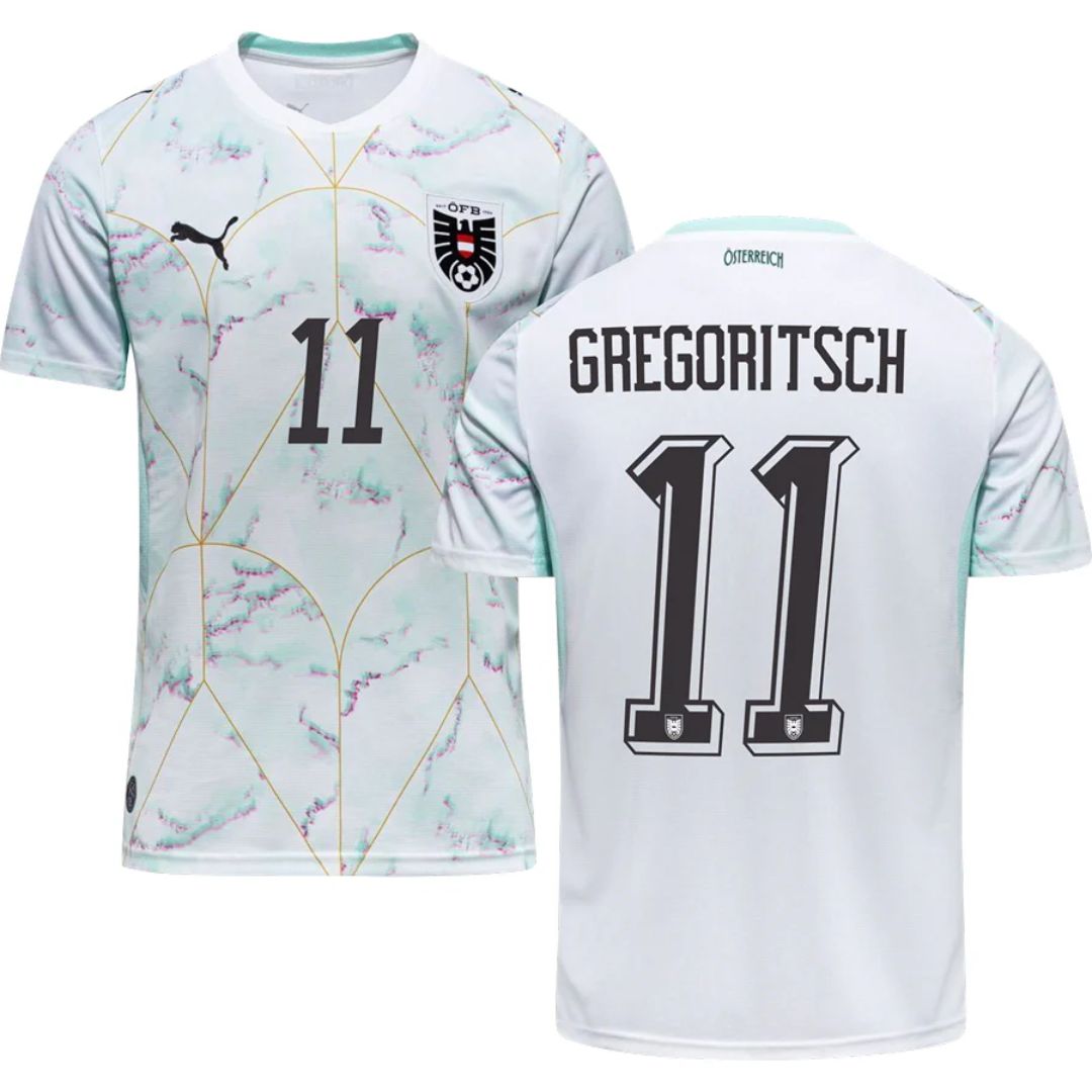 Austria 2026 World Cup Gregoritsch #11 Away Jersey Shirt
