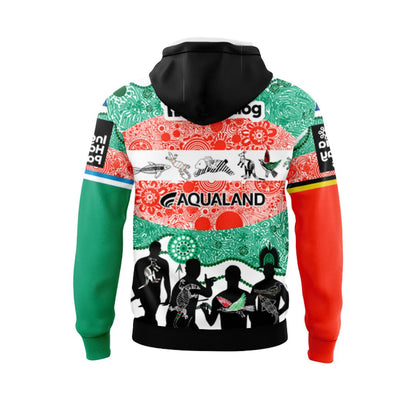 South Sydney Rabbitohs 2024 Indigenous Hoodie with Zipper