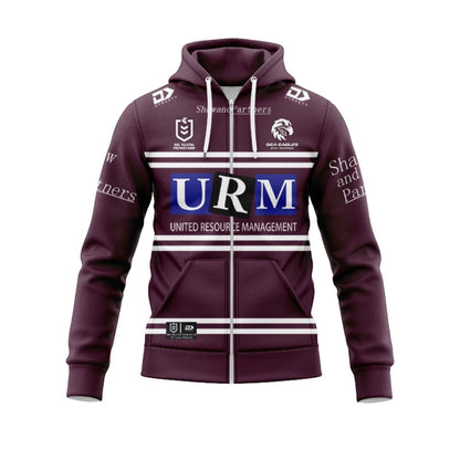 Manly Warringah Sea Eagles 2025 Home Hoodie with Zipper