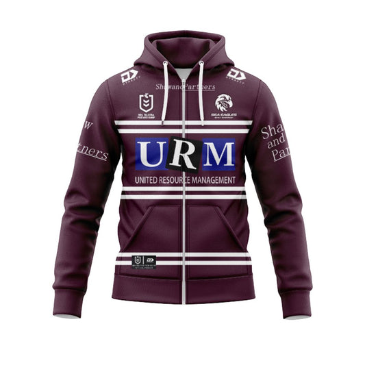Manly Warringah Sea Eagles 2025 Home Hoodie with Zipper