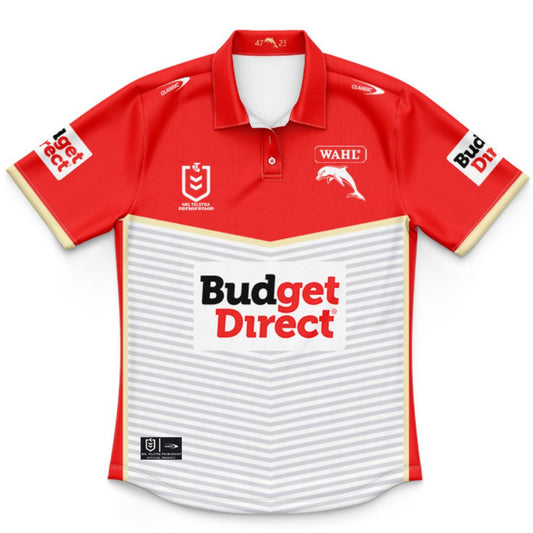 Redcliffe Dolphins 2026 Kids Away Polo Shirt