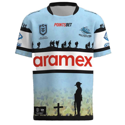 Cronulla Sutherland Sharks 2023 ANZAC Jersey