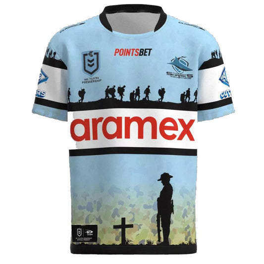 Cronulla Sutherland Sharks 2023 ANZAC Jersey