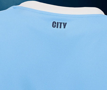 Manchester City 2025/26 Player's Edition Long Sleeve Home Jersey Shirt