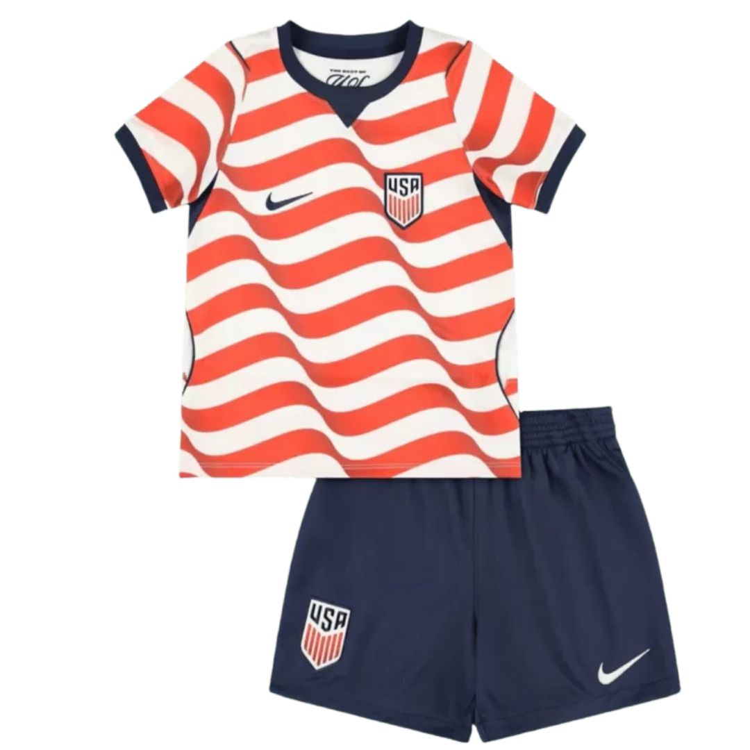 United States 2026 World Cup Kids Home Jersey and Shorts Kit
