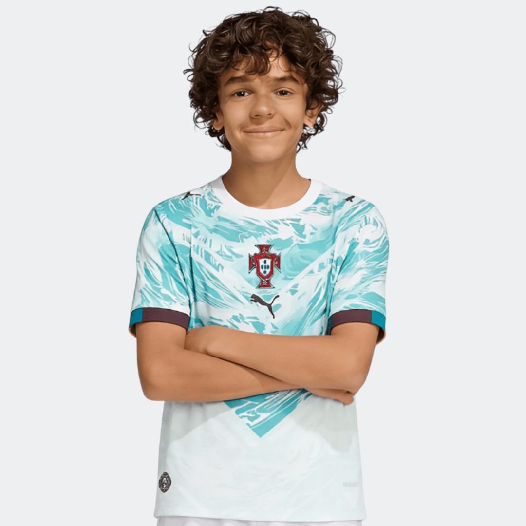 Portugal 2026 Soccer World Cup of Football Kids Away Jersey Shirt