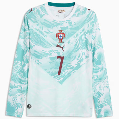 Portugal 2026 Cristiano Ronaldo Soccer World Cup of Football Long Sleeve Players Edition Away Jersey Shirt