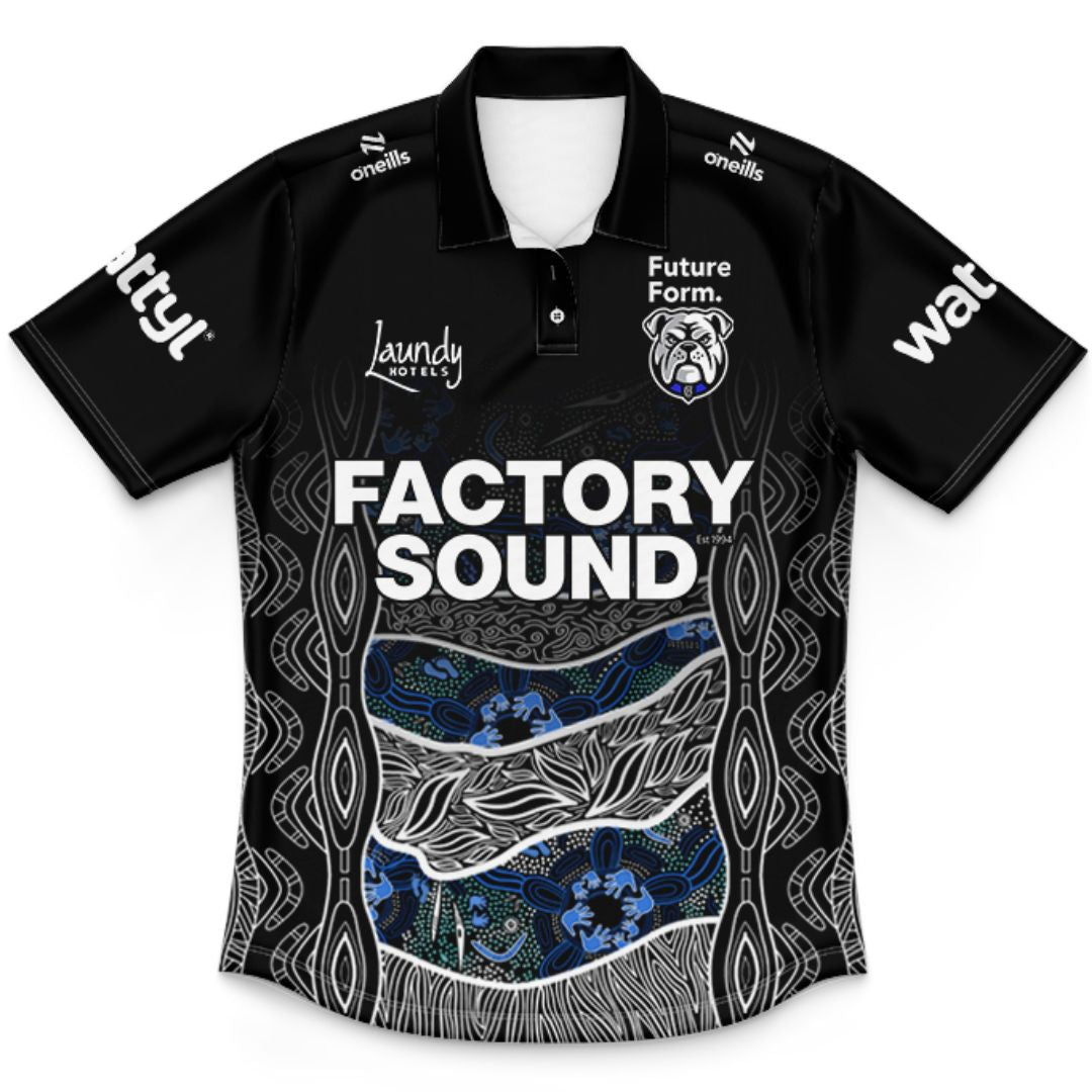 Canterbury Bankstown Bulldogs 2026 Kids Indigenous Training Polo Shirt