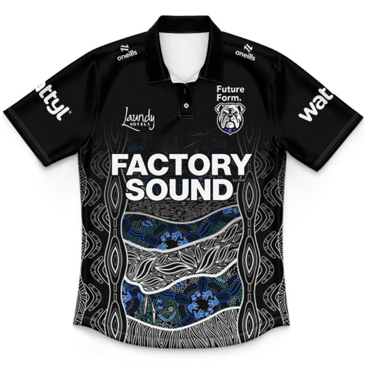 Canterbury Bankstown Bulldogs 2026 Kids Indigenous Training Polo Shirt