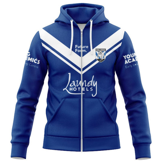 Canterbury Bankstown Bulldogs 2024 Away Zipper Hoodie