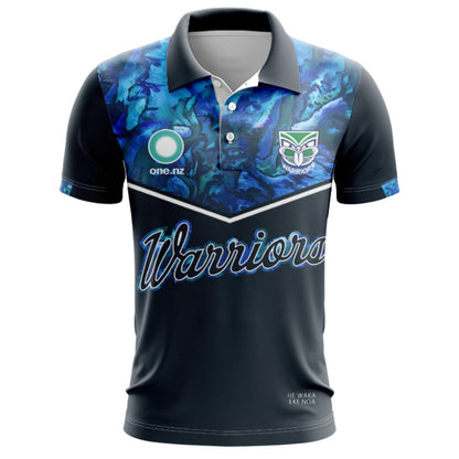 New Zealand Warriors 2025 Captains Run Polo Shirt