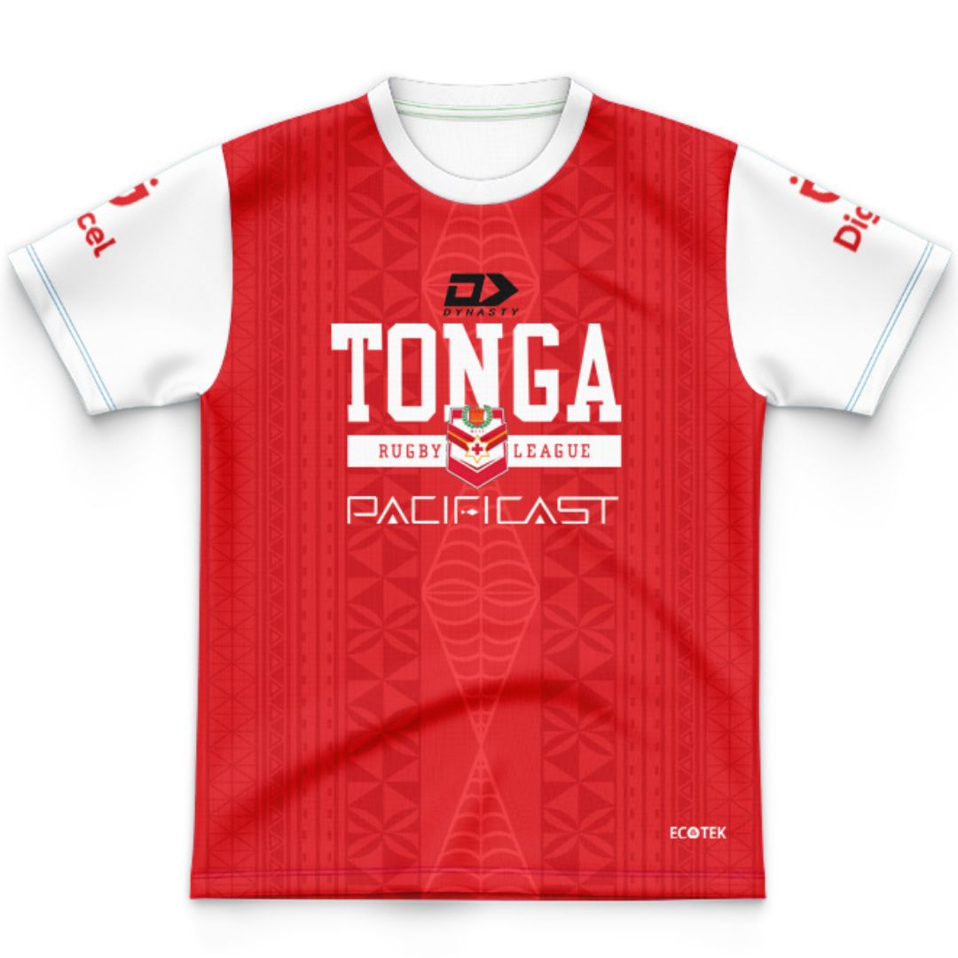 Mate Ma'a Tonga Kids Red Training Jersey