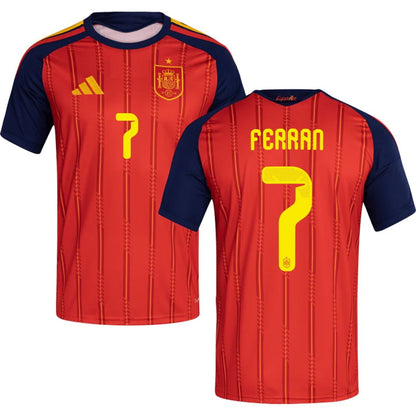 Spain 2026 World Cup Ferran #7 Home Jersey Shirt