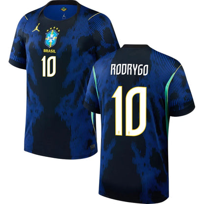 Brazil 2026 World Cup Rodrygo #10 Away Jersey Shirt
