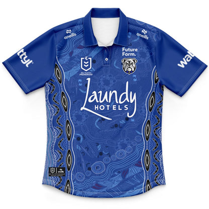 Canterbury Bankstown Bulldogs 2026 Kids Indigenous Polo Shirt
