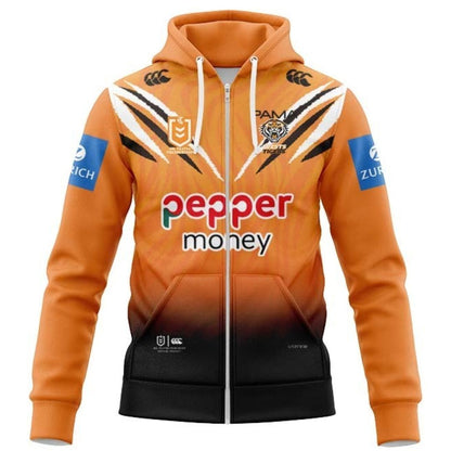 Wests Tigers 2026 Home Hoodie with Zipper