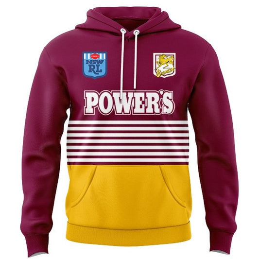 1992 Brisbane Broncos Retro Hoodie