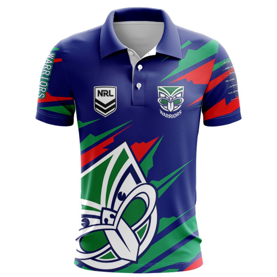 New Zealand Warriors Ignition Fishing Polo Polo Shirt