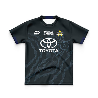 North Queensland Cowboys 2024 Kids Indigenous Training Jersey