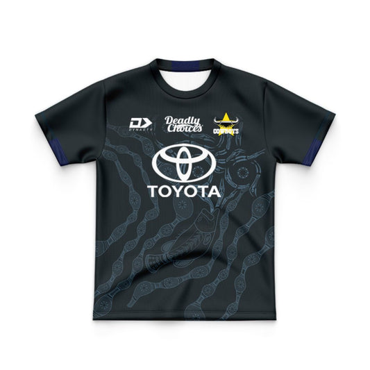 North Queensland Cowboys 2024 Kids Indigenous Training Jersey