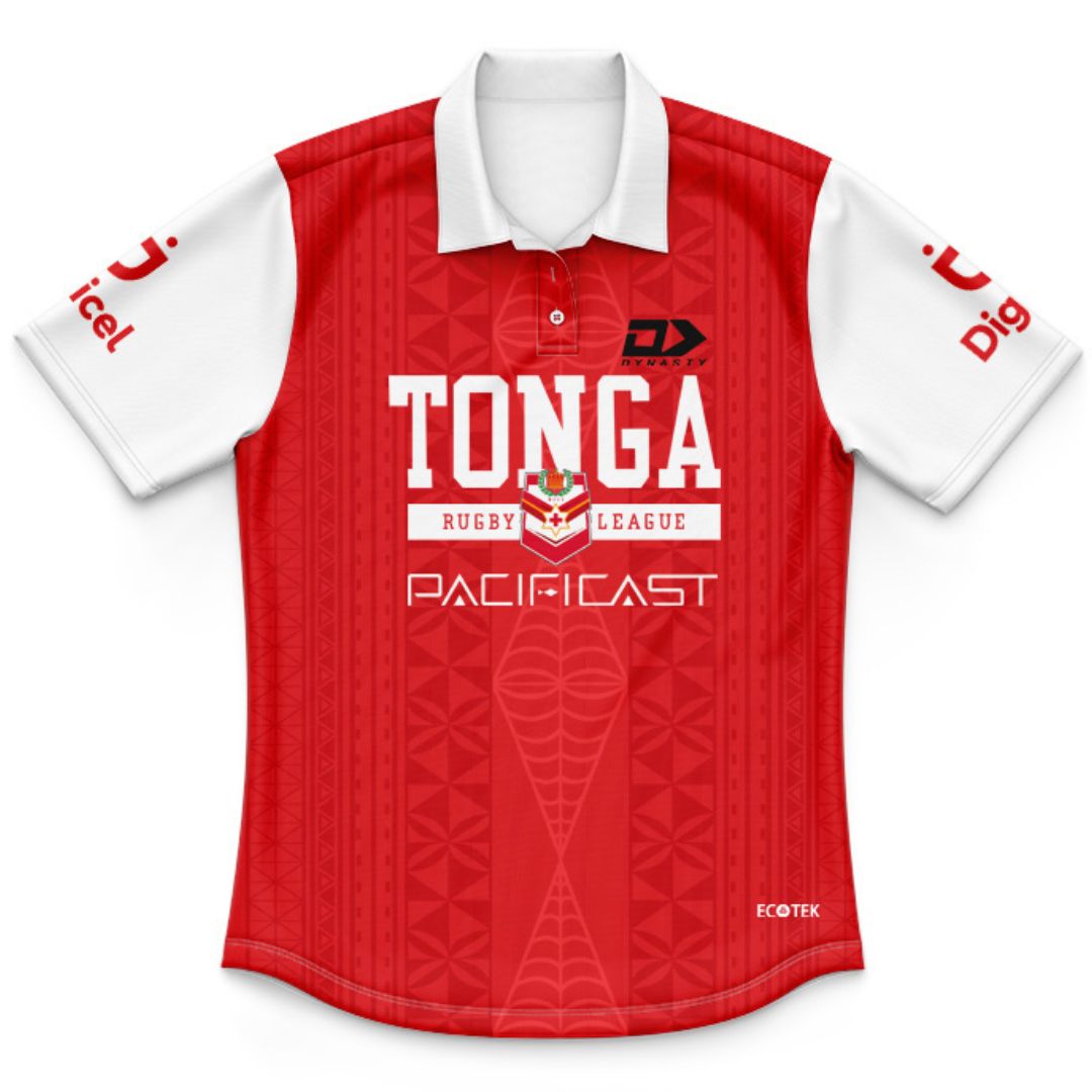 Mate Ma'a Tonga Kids Red Training Polo Shirt