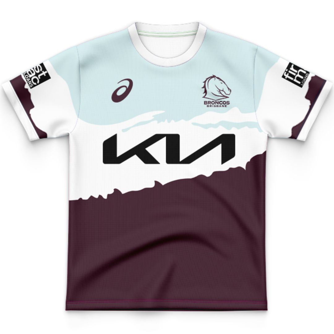 Brisbane Broncos 2024 Kids Captains Run Jersey (Copy)