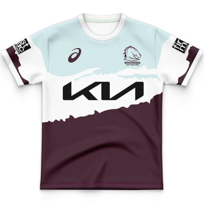 Brisbane Broncos 2024 Kids Captains Run Jersey (Copy)