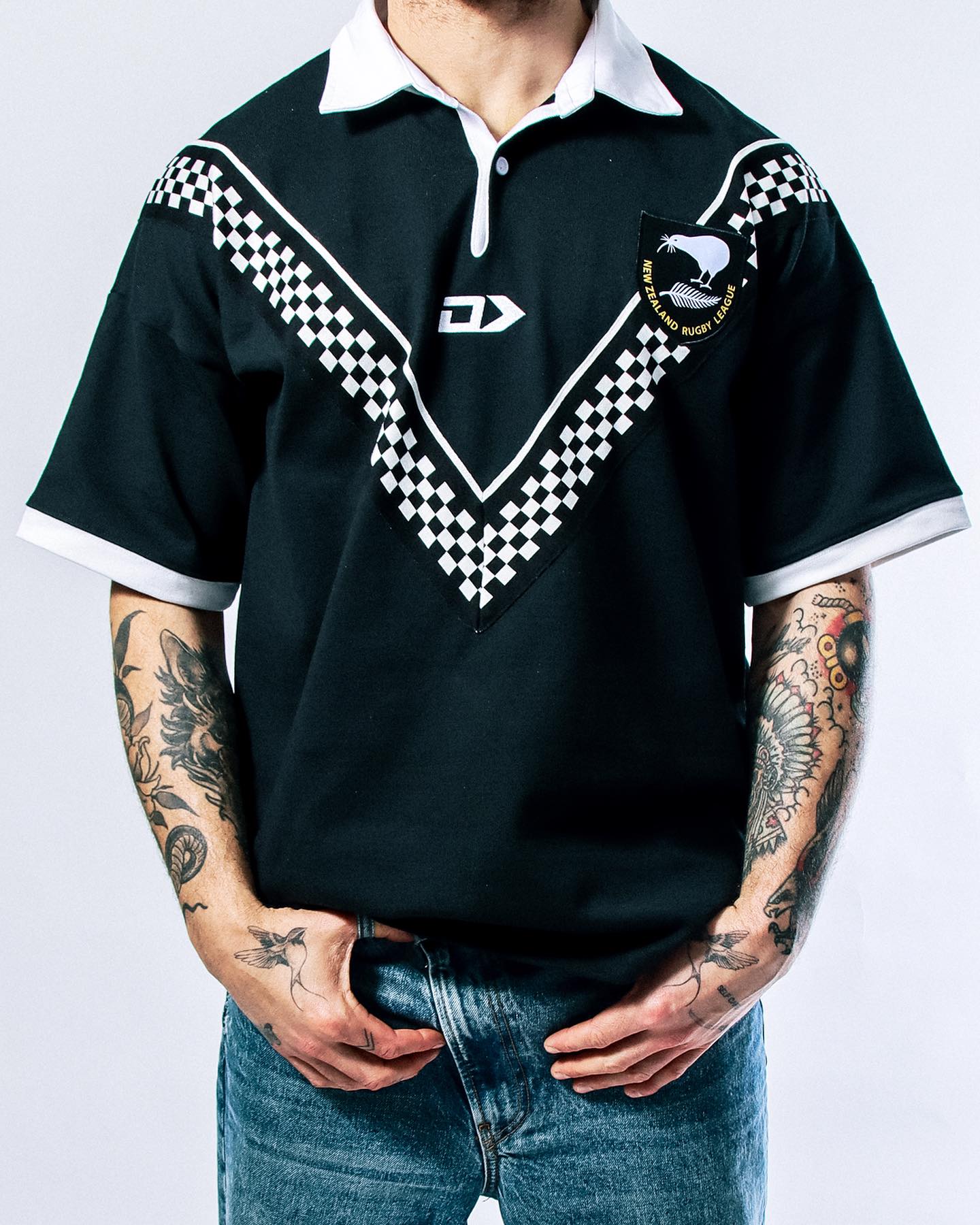 New Zealand Kiwis 2024 Black Throwback Jersey