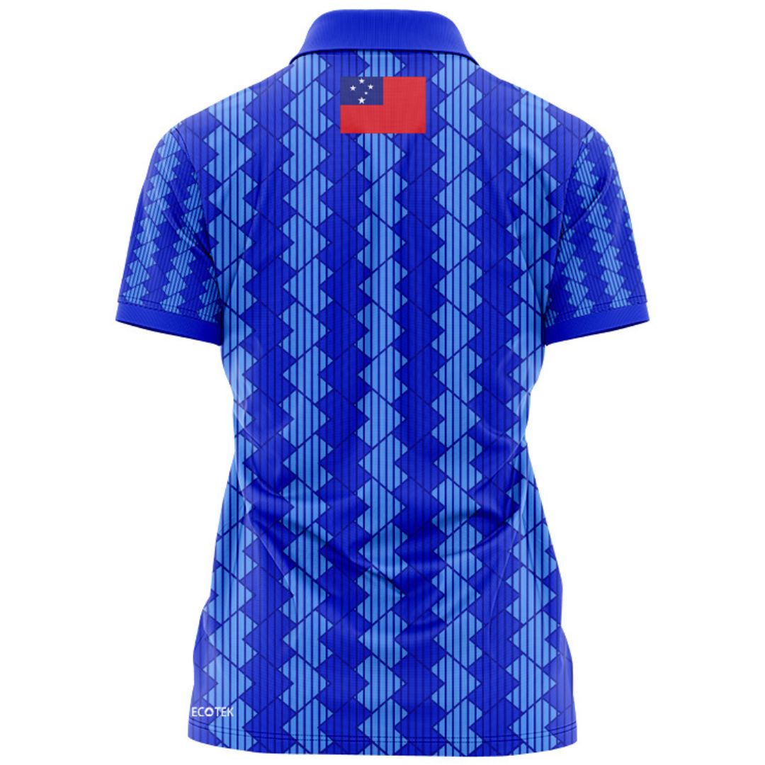Toa Samoa 2024 Women's Rugby League Home Polo Shirt