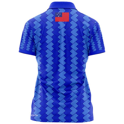 Toa Samoa 2024 Women's Rugby League Home Polo Shirt