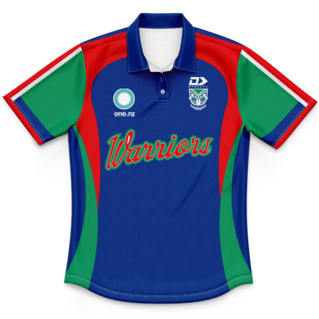 New Zealand Warriors 2026 Kids Warm Up Polo Shirt