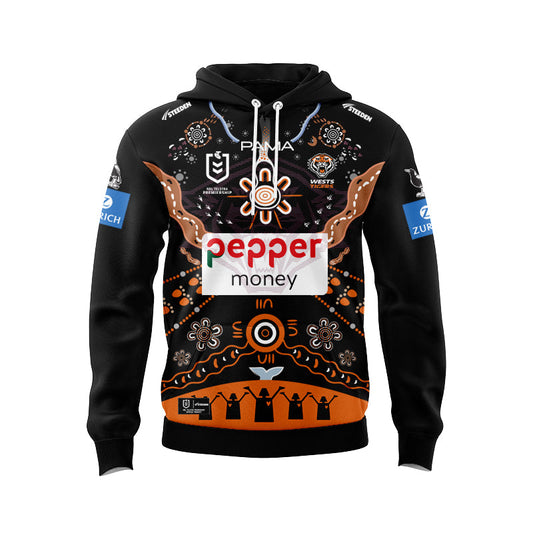 Wests Tigers 2025 Indigenous Hoodie