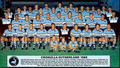Cronulla Sutherland Sharks 1988 Long Sleeve Retro Jersey