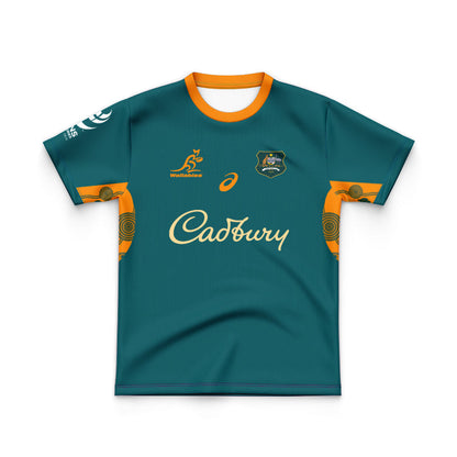Australian Wallabies 2025 Kids Lions Tour Warm Up Jersey