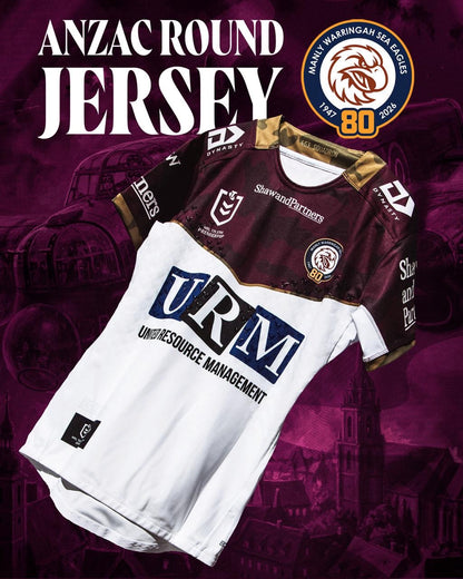 Manly Warringah Sea Eagles 2026 ANZAC Round Jersey