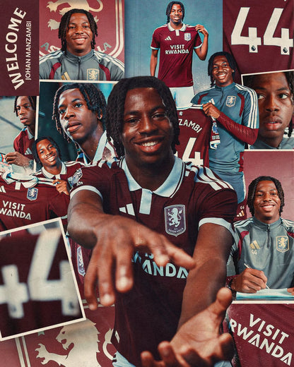 Aston Villa 2026/27 Manzambi #44 Home Jersey Shirt