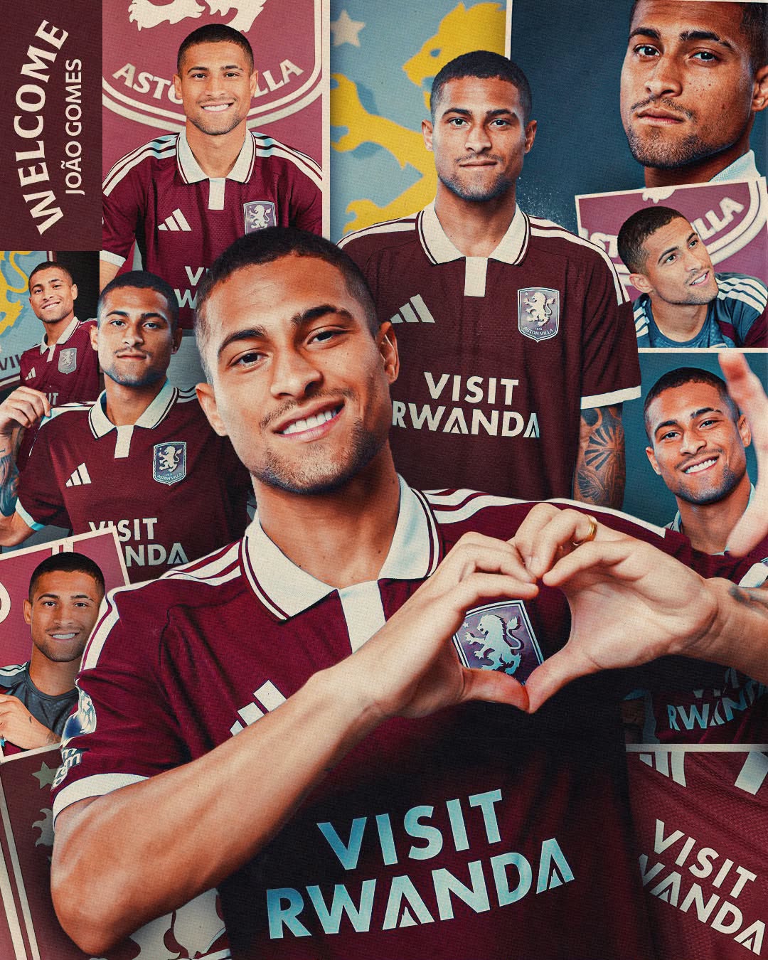 Aston Villa 2026/27 João Gomes #35 Home Jersey Shirt