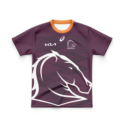 Brisbane Broncos 2024 Kids Run Out Jersey