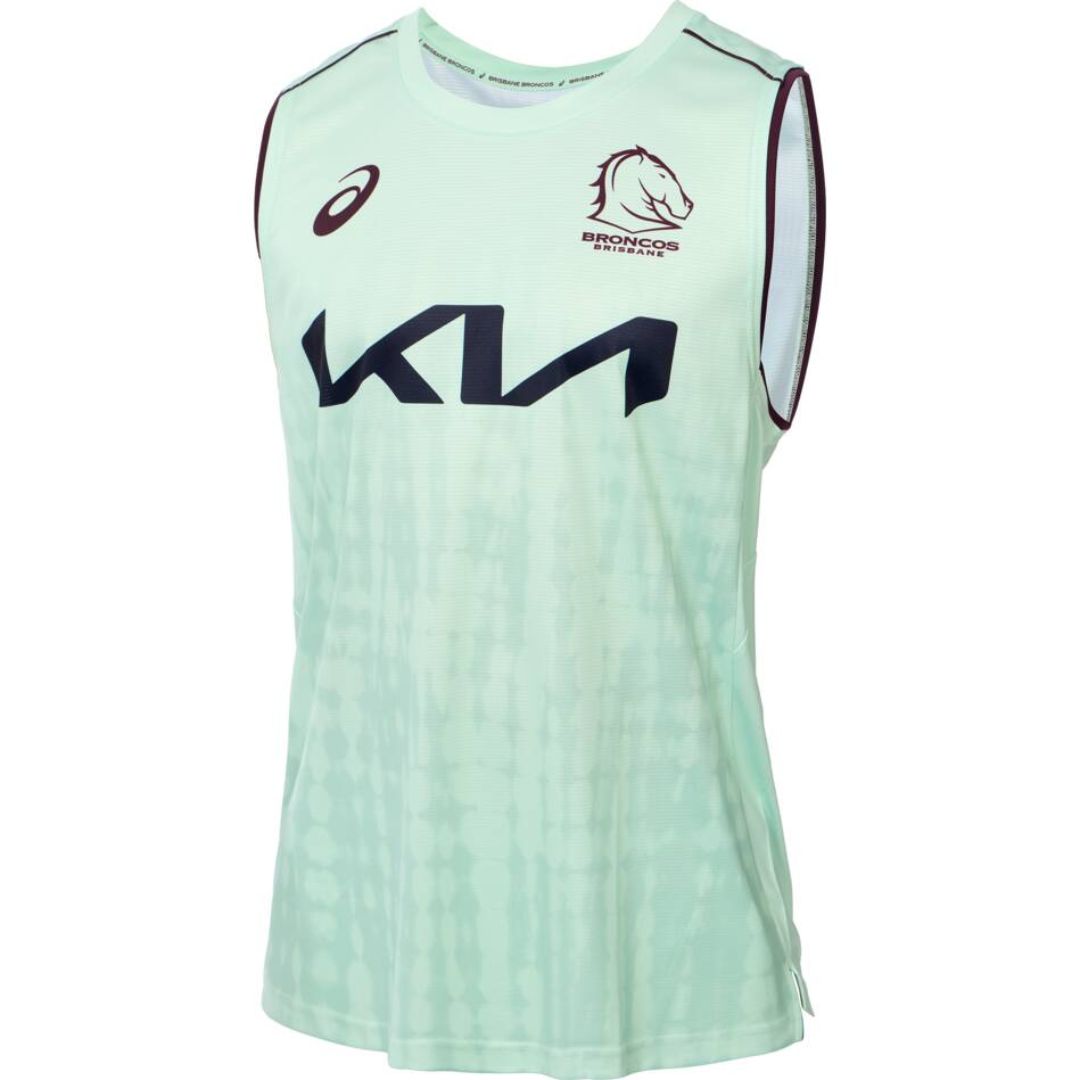 Brisbane Broncos Mint Green Training Singlet