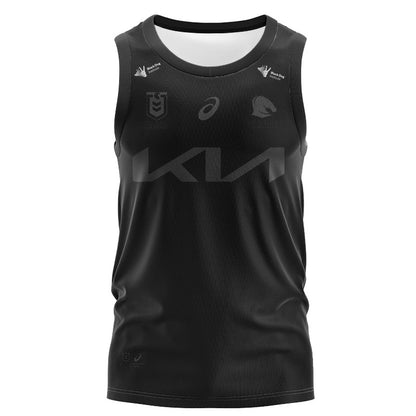 Brisbane Broncos 2025 Black Singlet