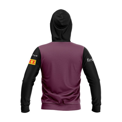 Brisbane Broncos 2024 Black Sleeve Hoodie