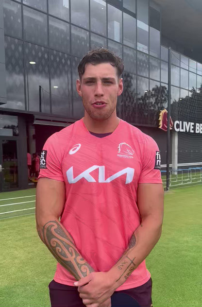 Brisbane Broncos 2023 Pink Training Jersey