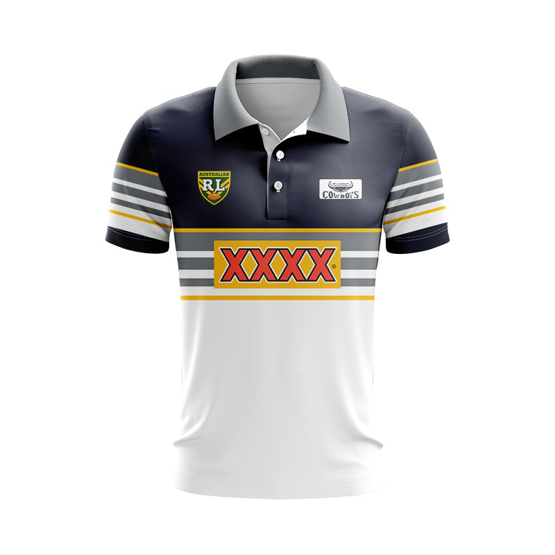 North Queensland Cowboys 1995/96 Retro Home Polo Shirt