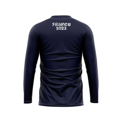 France Les Bleus 2023 Rugby World Cup Long Sleeve Home Shirt