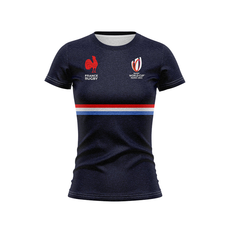 France Les Bleus 2023 Rugby World Cup Women's Navy Blue Training Shirt