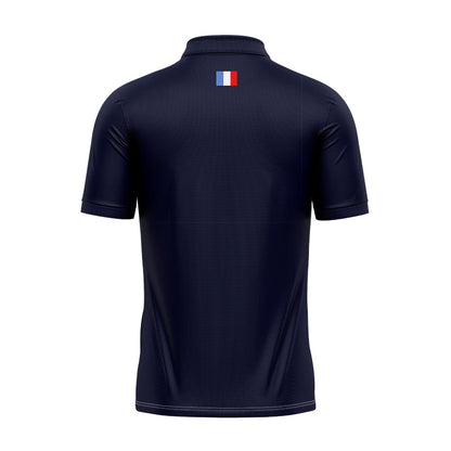 France Les Bleus 2023 Rugby World Cup Navy Blue Training Polo Shirt