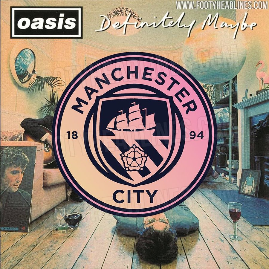 Manchester City 2024/25 Fourth Jersey Shirt designed by Noel Gallagher